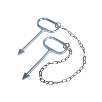 Schachthaken mit Kette