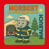 Malbuch - Norbert das Feuerwehrnashorn