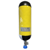 Druckluftflasche 6,8 l/300 bar mit Ventil - CFK...